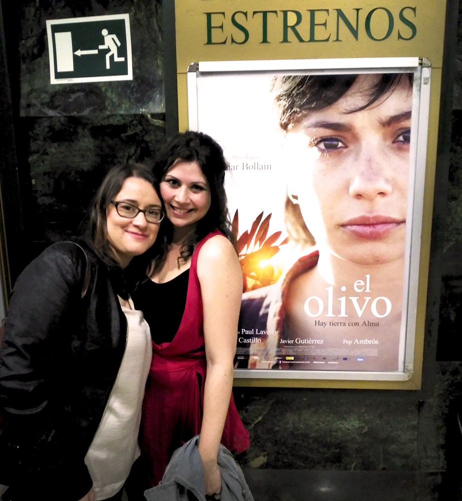 Aina Requena y Patricia Romera en el estreno de El Olivo